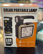 Solar Portable Lamp 7739-L – Rechargeable LED Light for Outdoor & Emergency Use