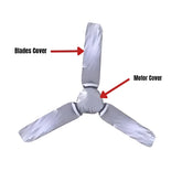 Universal Ceiling Fan Blade & Motor Cover Set – Dustproof, Washable Fabric Protection for Home & Office Fans