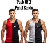 Pack of 2 Printed Top Tank Sando for Men and Boys | Stylish Panel Gym & Summer Wear L