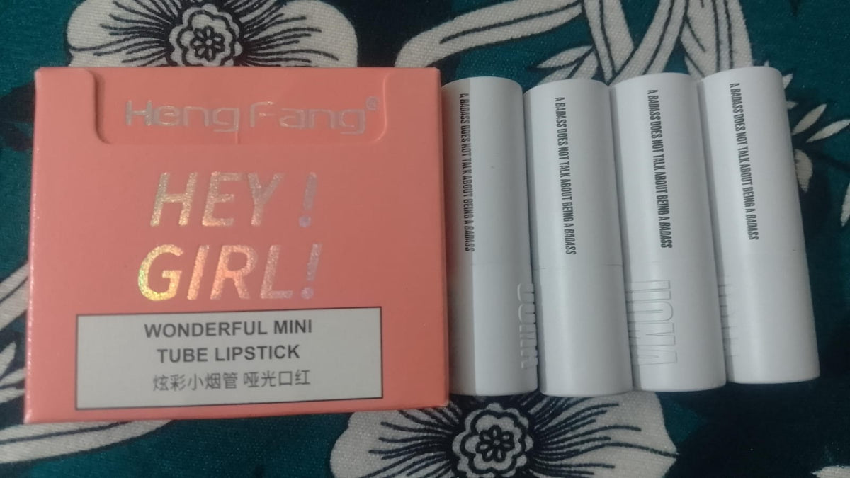 4 Pcs Lipstick Set Creamy Multicolor Lipsticks